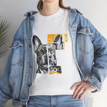 Dog Lover's Unisex Cotton Tee, Perfect for Pet Owners, Animal Lovers, Dog Moms, Gifts for Birthdays and Holidays, Dog-Themed Shirt