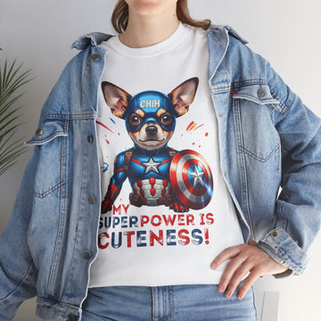 Cute Dog Superhero Tee, Funny Dog Shirt, Pet Lover Gift, Cute Pet Apparel, Birthday Gift, Animal Lover Gift