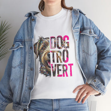 Dogtrovert Unisex Cotton Tee | Funny Dog Lover Shirt, Pet Owner Gift, Casual Wear, Gift for Dog Lovers, Animal T-Shirt