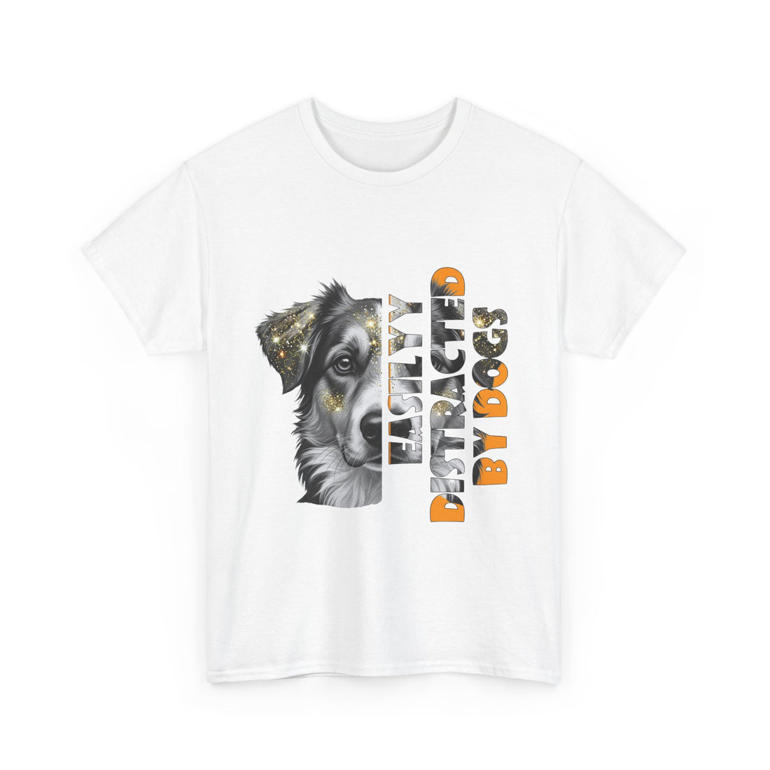 Dog Lover's Unisex Tee, Gift for Dog Owners, Funny Pet T-Shirt, Easily Distracted by Dogs Apparel, Animal Lover's Gift, Casual Wear