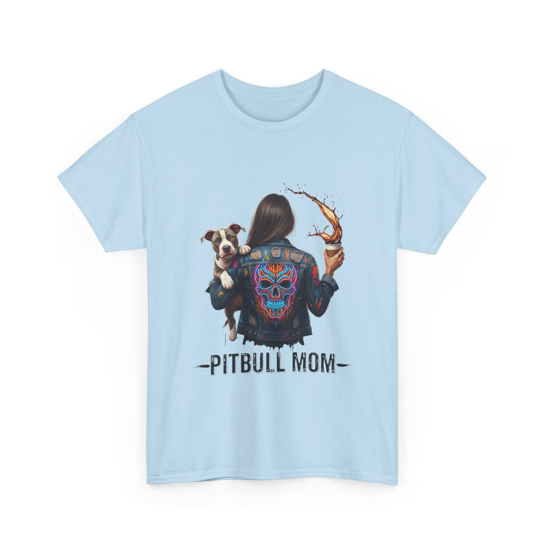 Pitbull Mom Graphic Tee | Unisex Cotton T-Shirt, Dog Lover Gift, Animal Rescue Apparel, Pet Owner Shirt